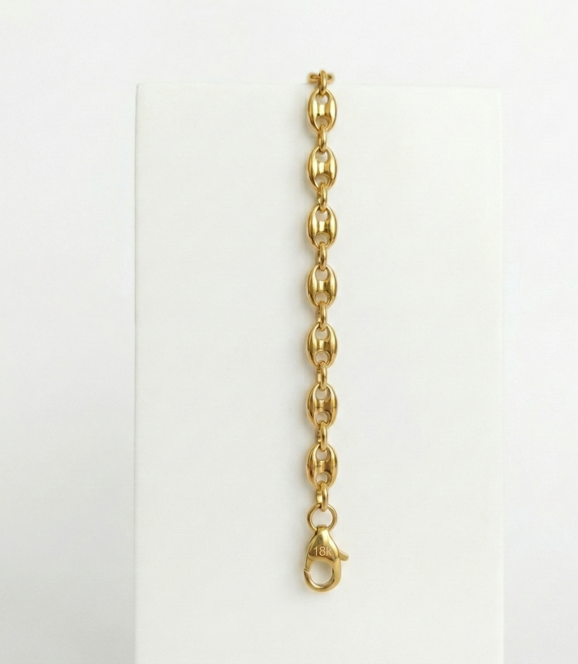 Pulsera Grano de Café 5.5 mm (17 cm) - Oro Laminado 18K