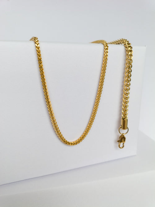 Cadena Tipo Franco 2.6 mm (45cm) - Oro Laminado 18K